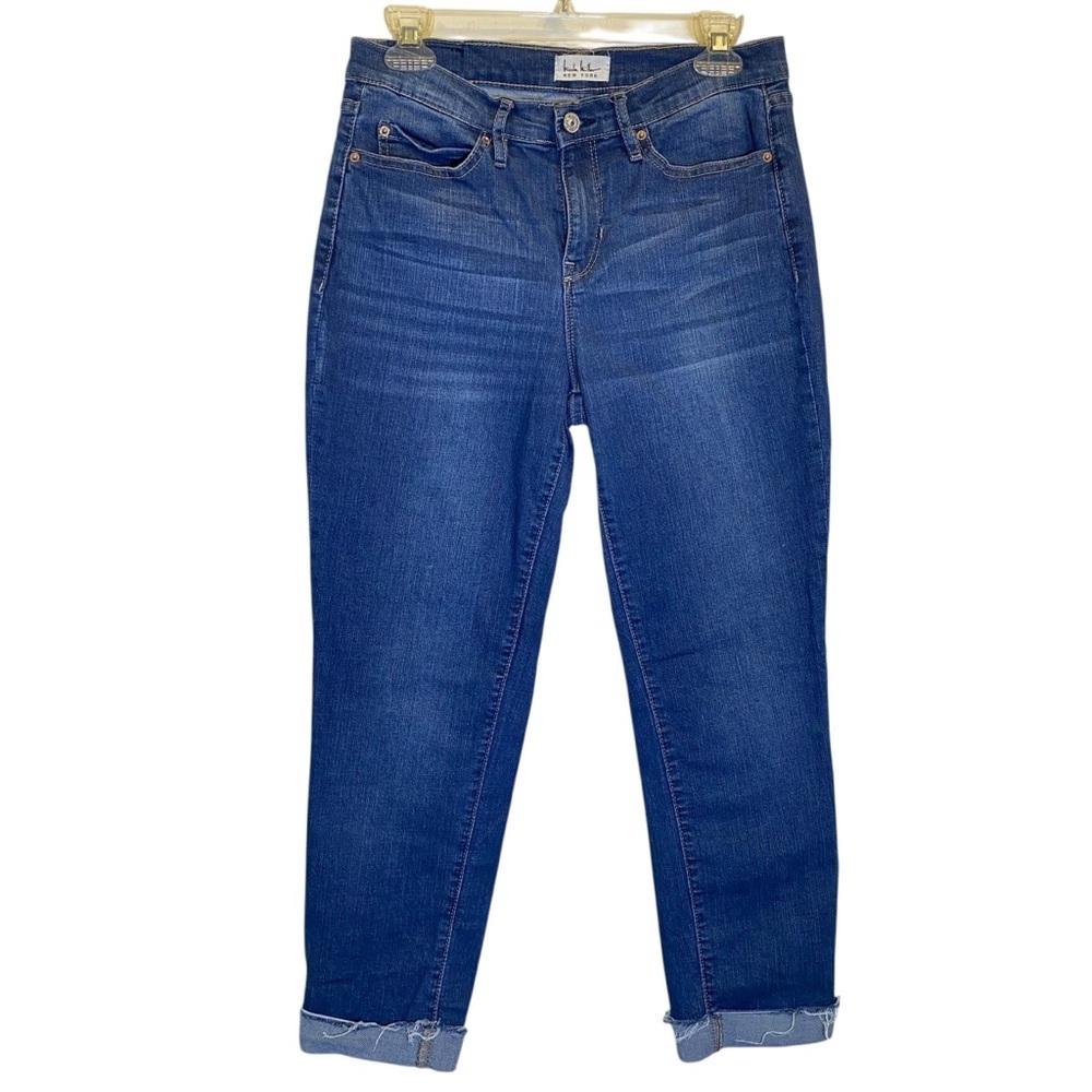 Nicole Miller NY Women's size 4 Soho Blue Ankle Cropped SkinnyJeans